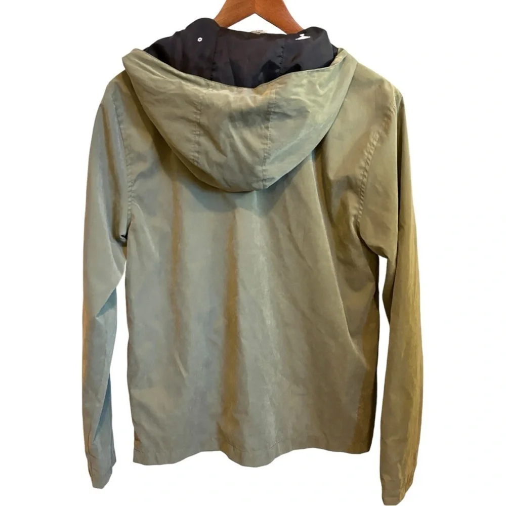 DC Clothing Men's Soft Shell Full Zip Hooded Jacket Size Small Olive Green